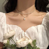 Double Layer Pearl Necklace