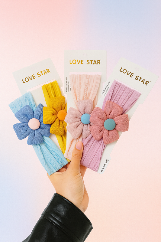 Pastel Floral Hair Bow