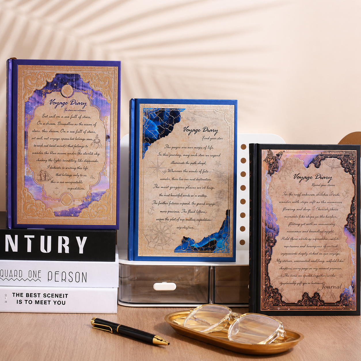 Vintage Voyage Hardcover Diary