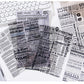 English Journaling Quotes 6 Sheet Sticker Set