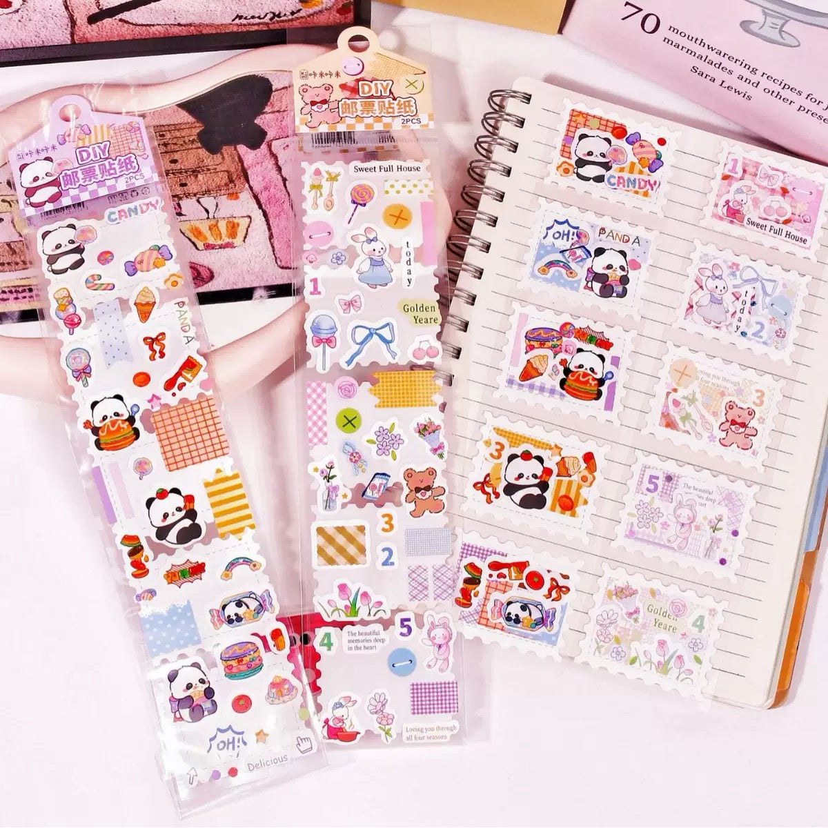 Panda Stamp Sticker