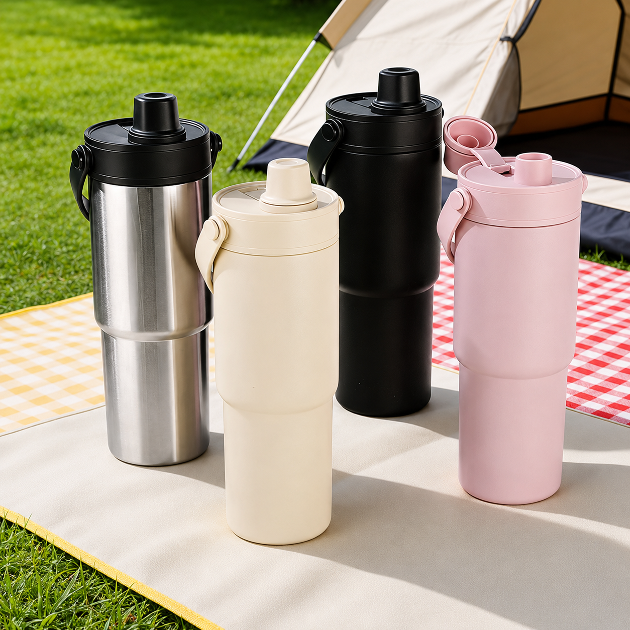 Cloudy Milk Stainless Steel Tumbler