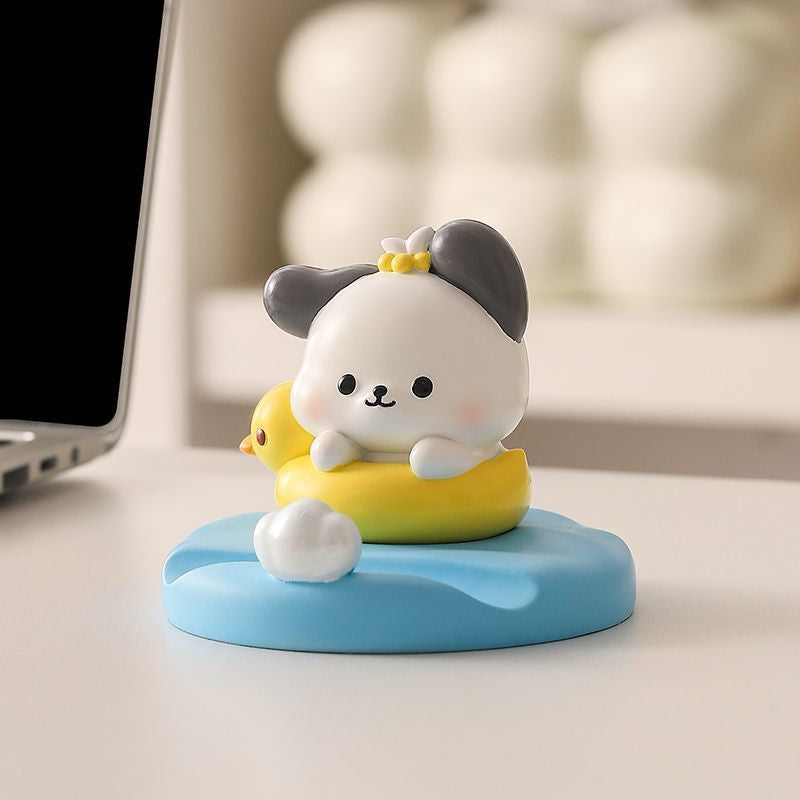Kawaii Puppy Resin Phone Holder