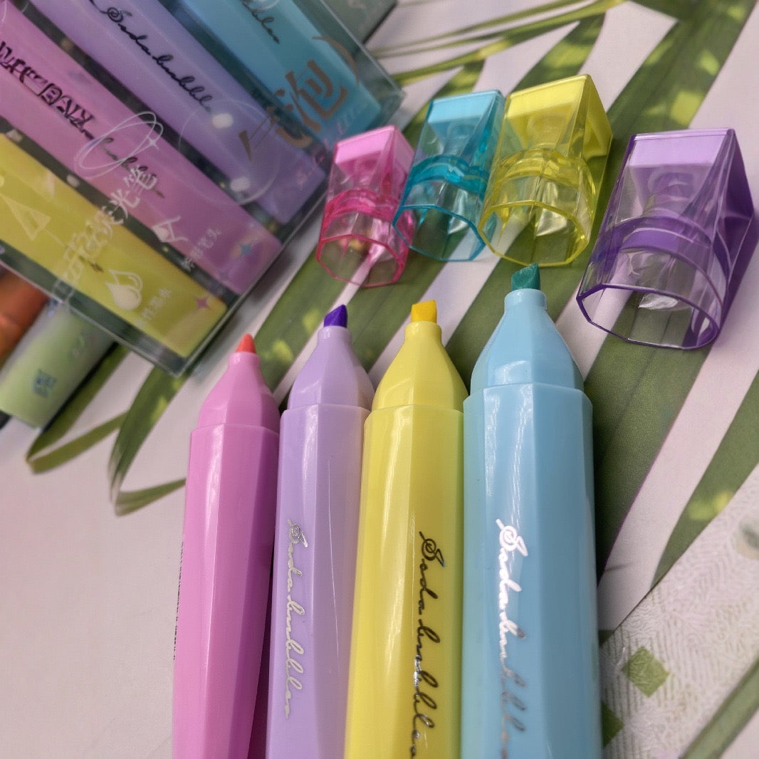 Soda Bubbles Pastel Highlighter
