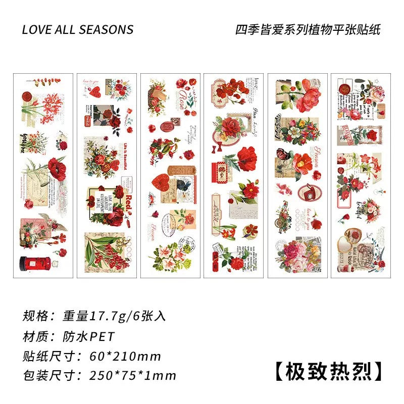 Vintage Botanical Sticker Pack