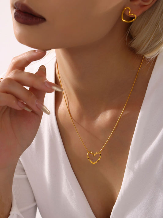 Infinity Heart Pendant Necklace