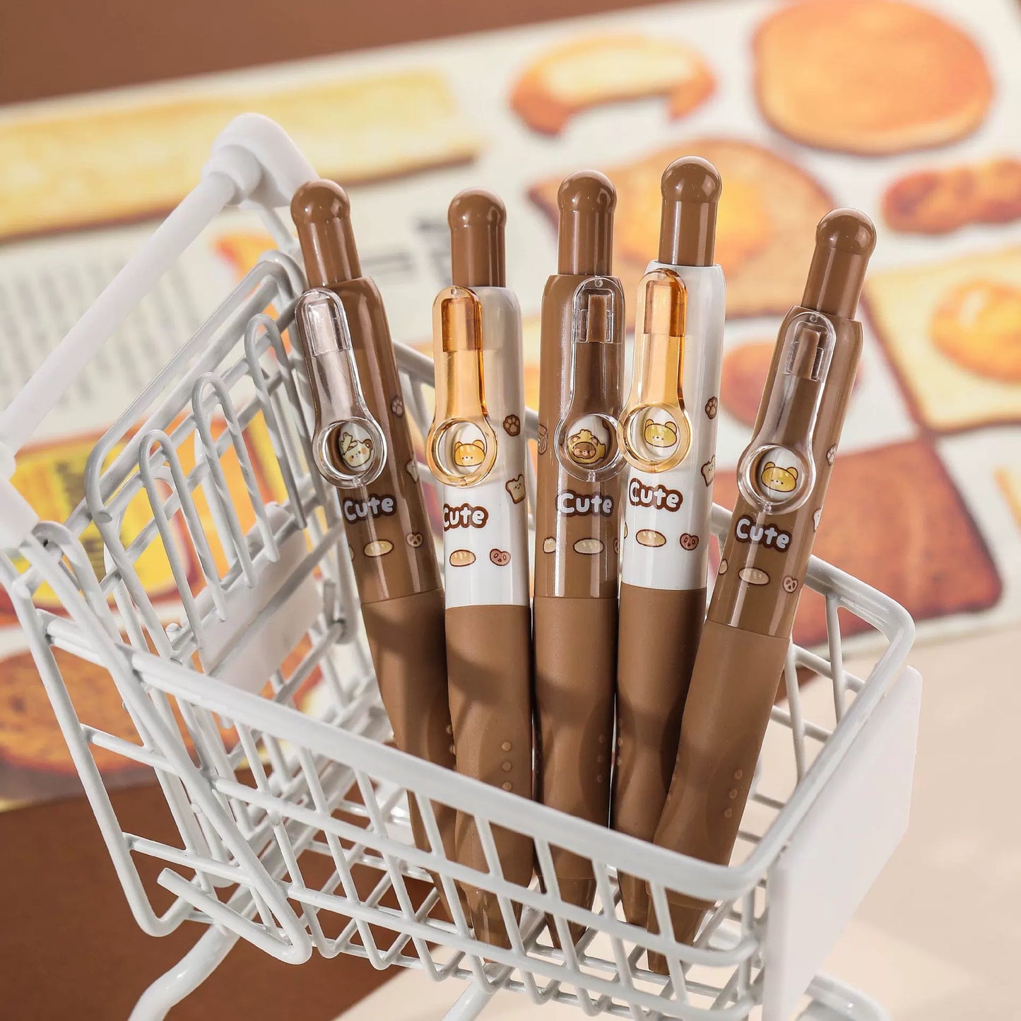 Cute Little Bear Pen Set (2pcs)