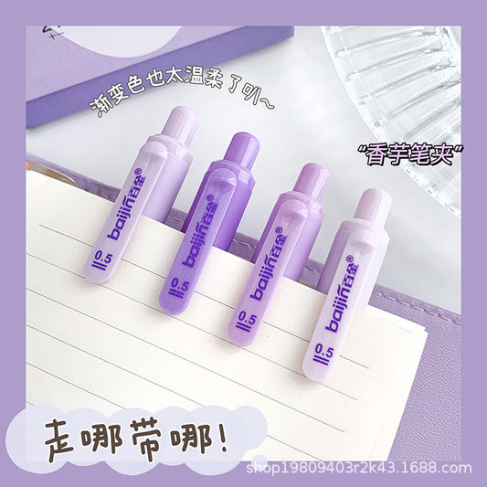 Kawaii Purple Pen Set