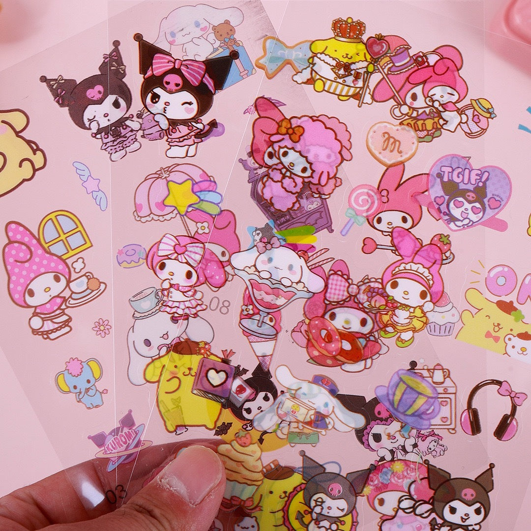Sanrio and Capybara Sticker Bag