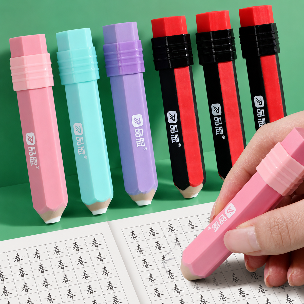 360° Macaron Pencil Eraser