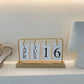 Pinteresty Nordic Flip Metal Desk Calendar