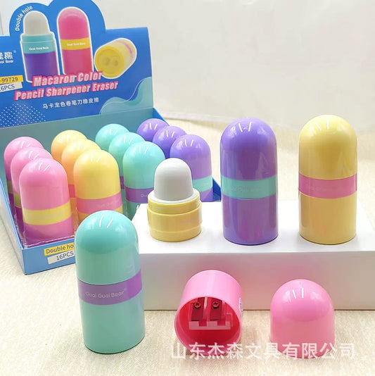 Macaron Eraser & Sharpener