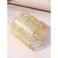 Gold Plated Party Statement Mesh Design Silver Korean Cuff Bracelet