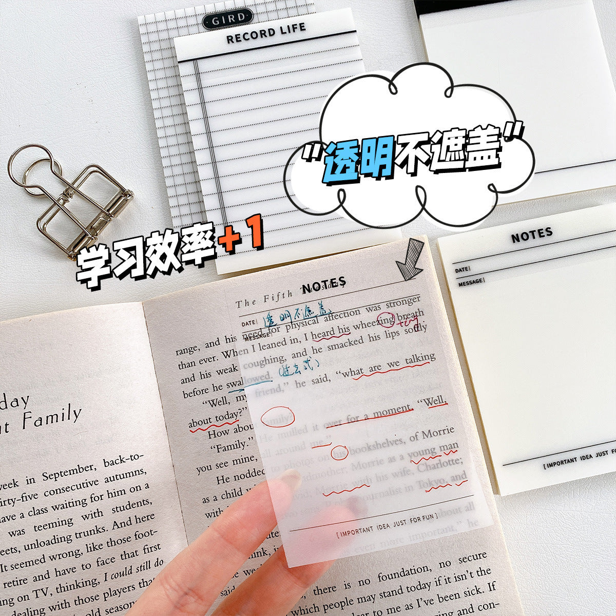 Transparent Sticky Note
