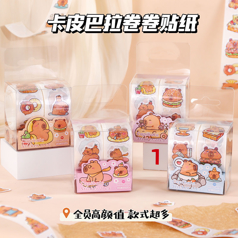 Capybara Sticker Roll