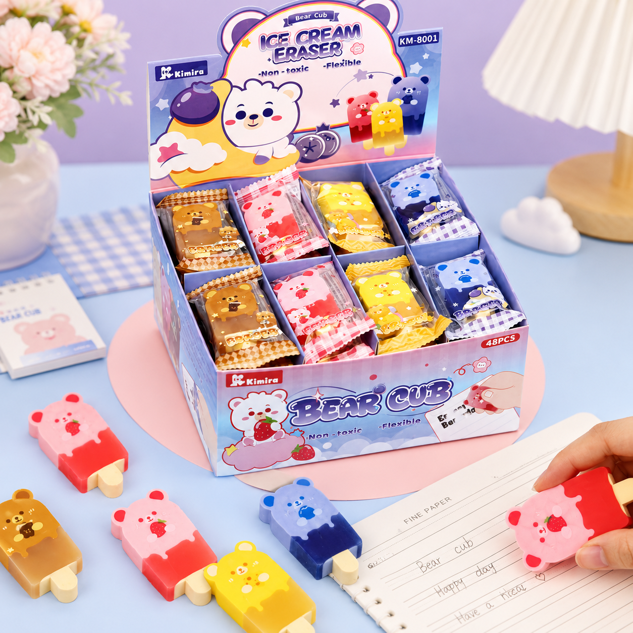 Bear Cub Ice Cream Eraser