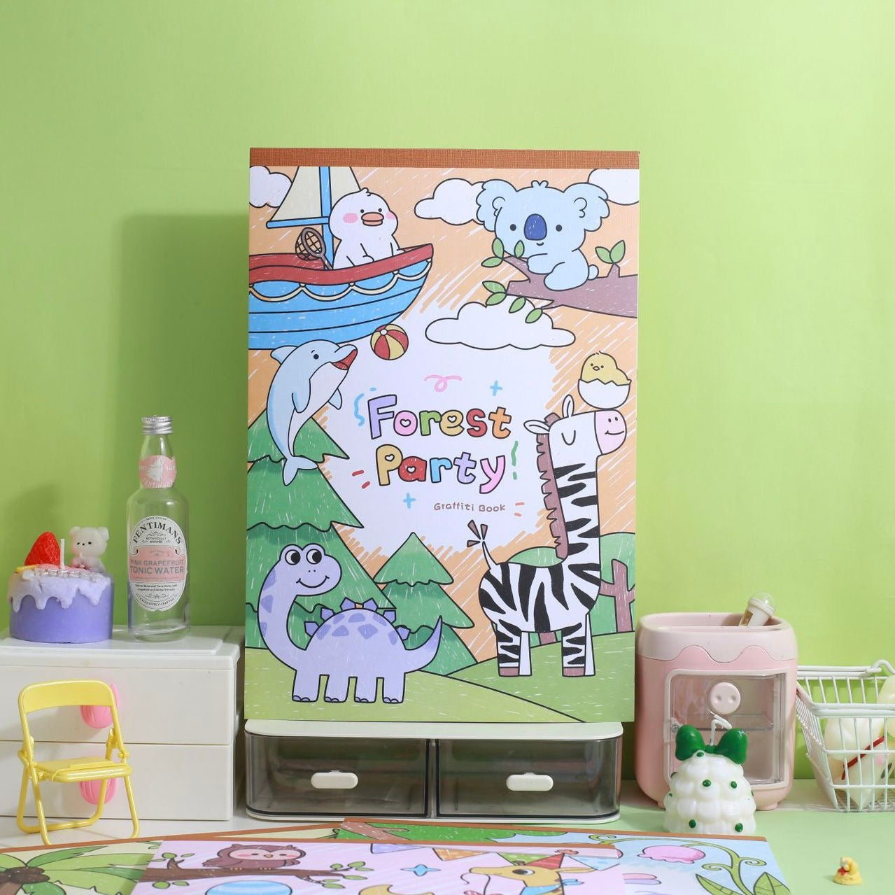 Giant Forest Party Coloring Book