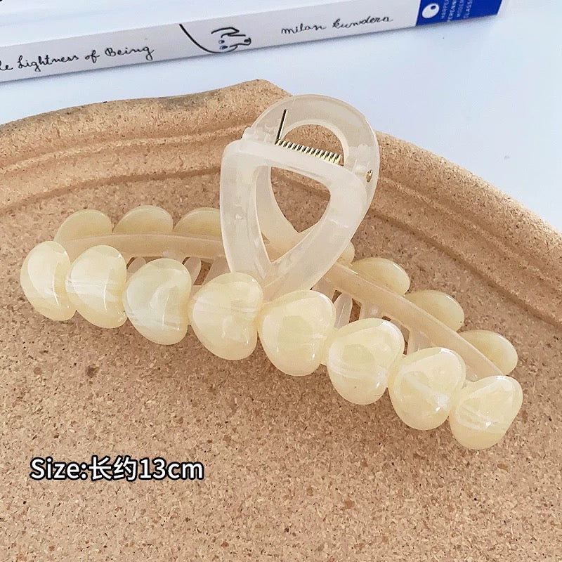Heart Claw Clips