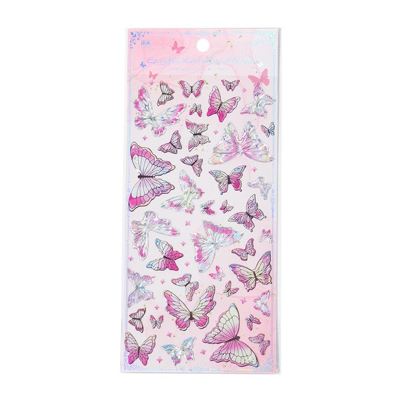 Crystal Butterfly Stickers