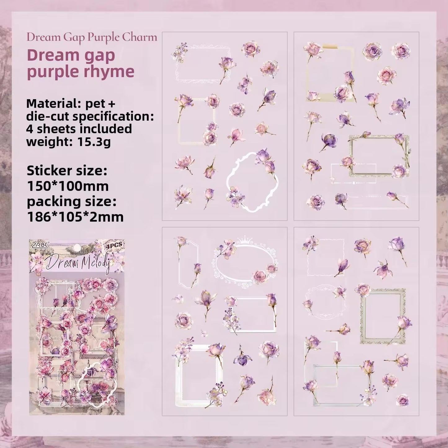 Floral Wreath Deco Sticker