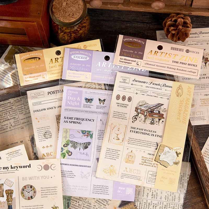 Journaling Art Magazine Deco Stickers