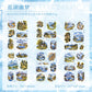 Beautiful Tour Line Journal Stickers (6Sheet Set)