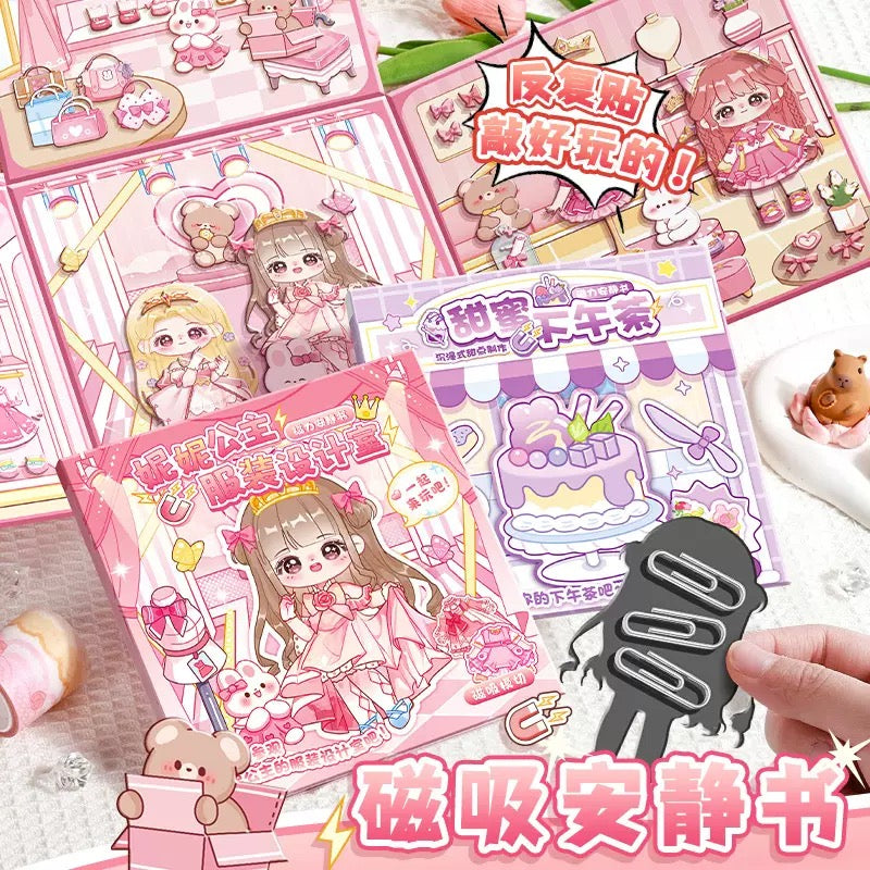 Kawaii Magnetic Story-Sticker Book