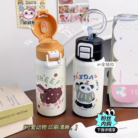 Doodle Panda Insulated Bottle