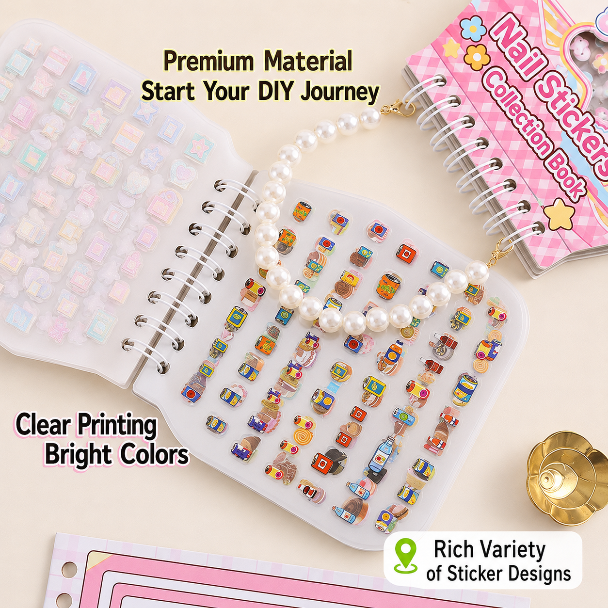 Kawaii Mini Puffy Sticker Kit