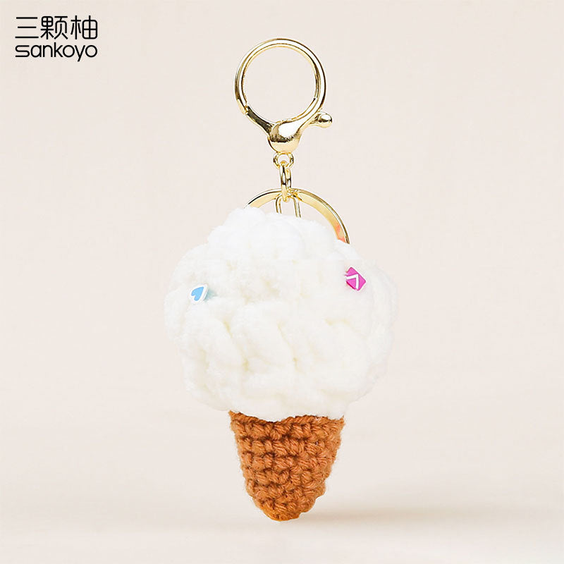 Ice Cream Plush Keychain