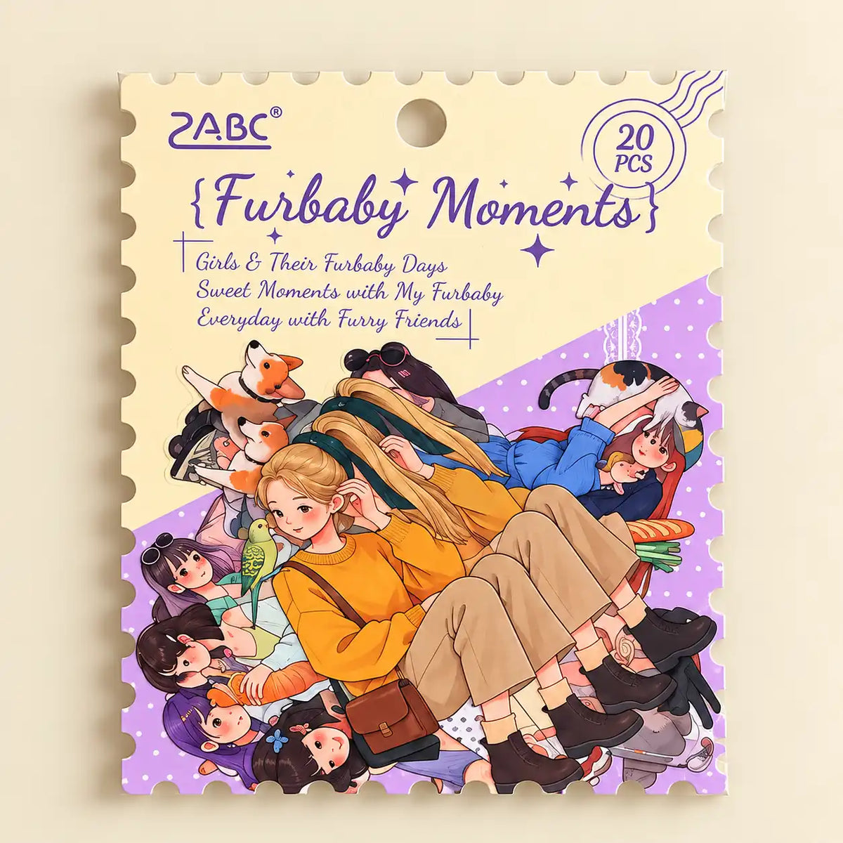 Kawaii Girls Daily Sticker Set