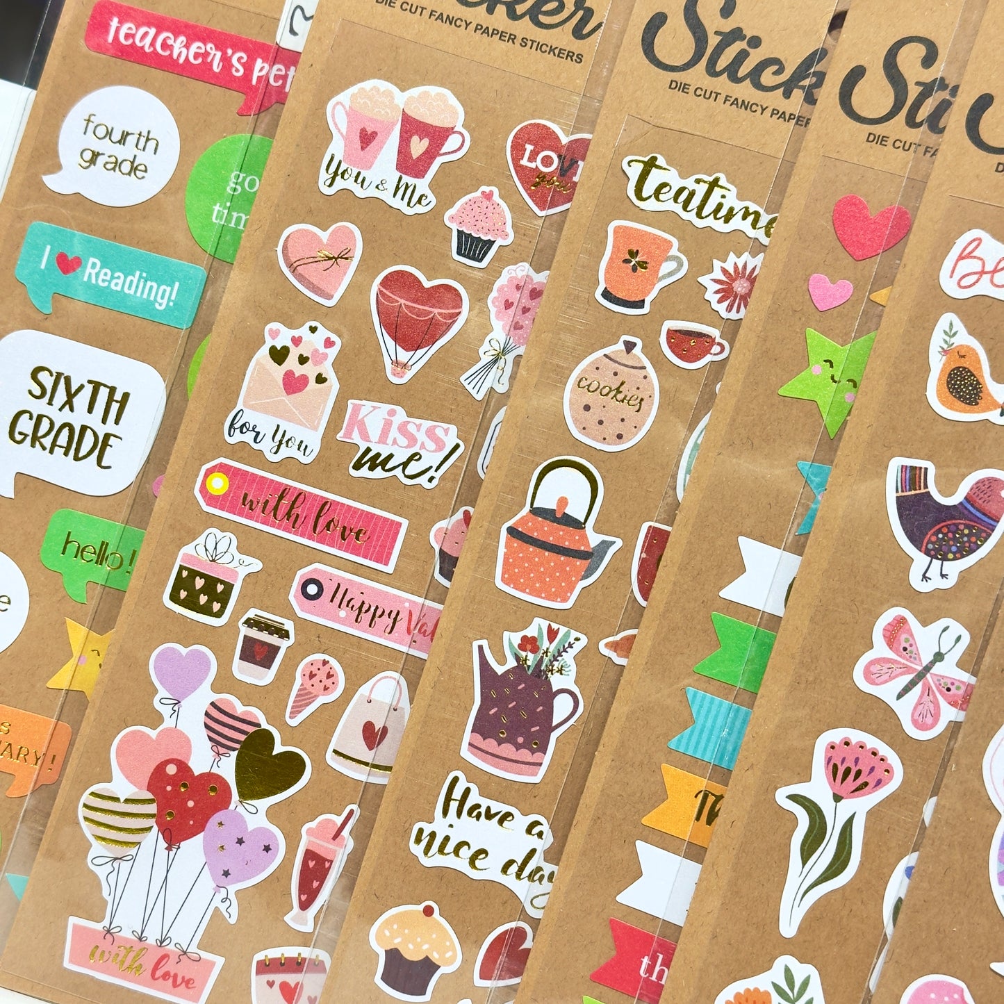 Kraft Deco Stickers