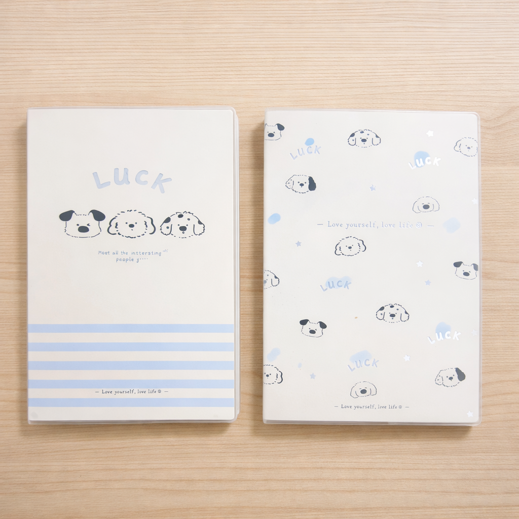 Lucky Puppy Frosted Notebook
