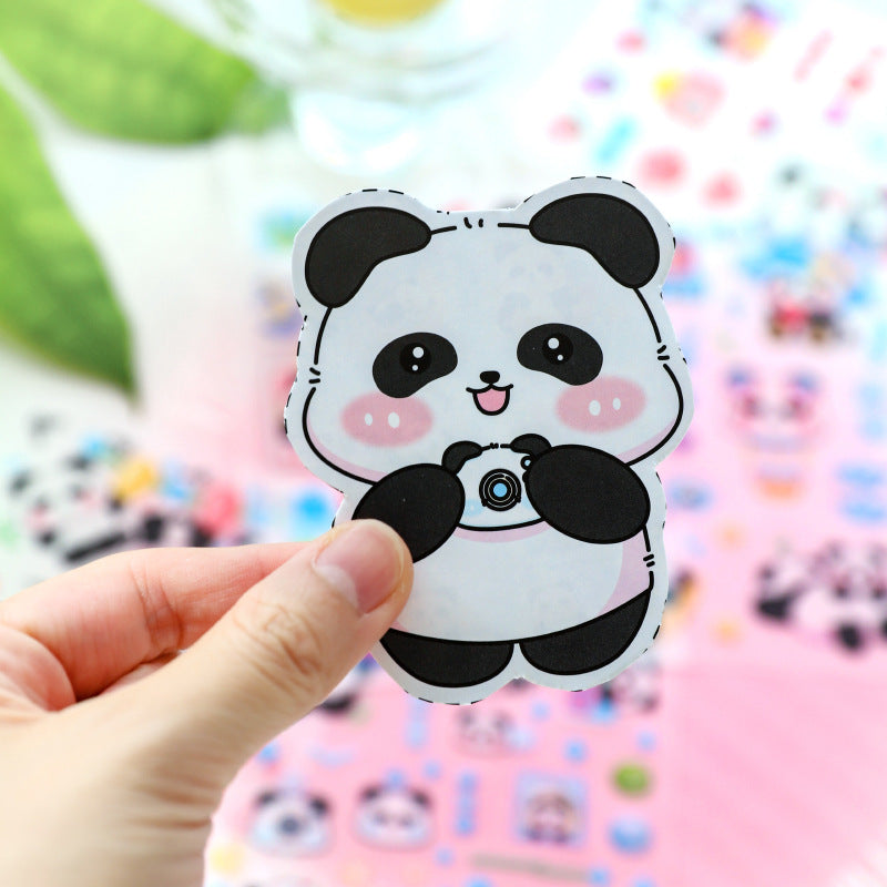 Panda Pet Matte Sticker Set 4 Sheets