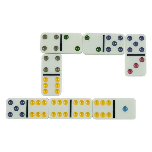 Double Six Color Dot Dominoes
