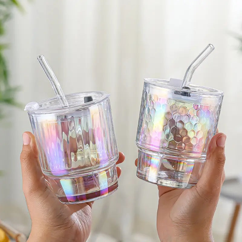 Holographic Glass Tumbler