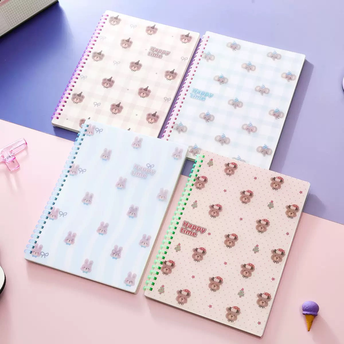 Happy Time Spiral Notebook