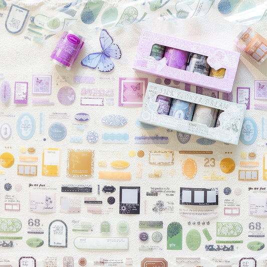 Cottage Lace Qoute Pet Washitape Set