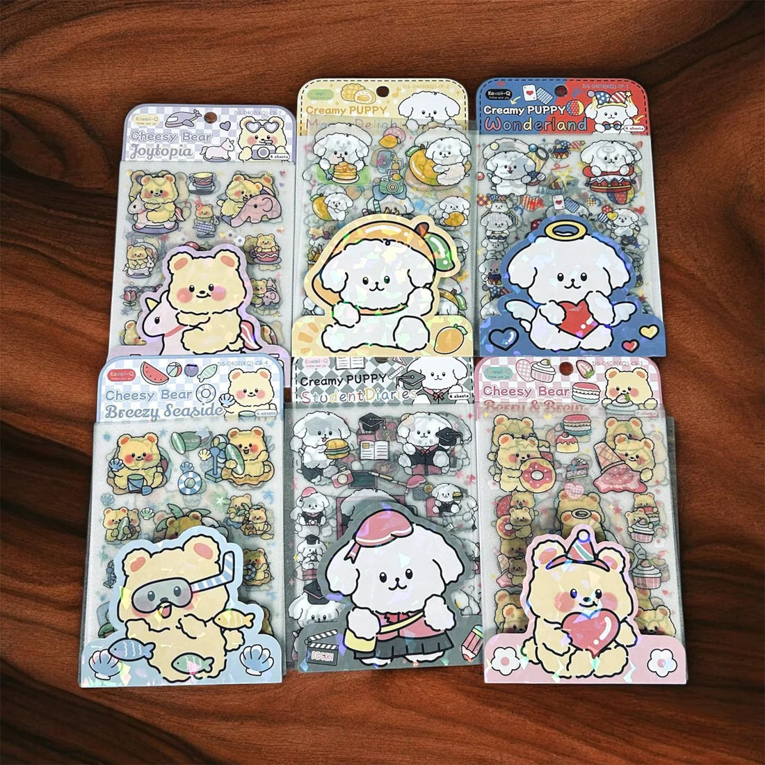 Creamy Puppy Pet Matte Sticker Set 4 PCs