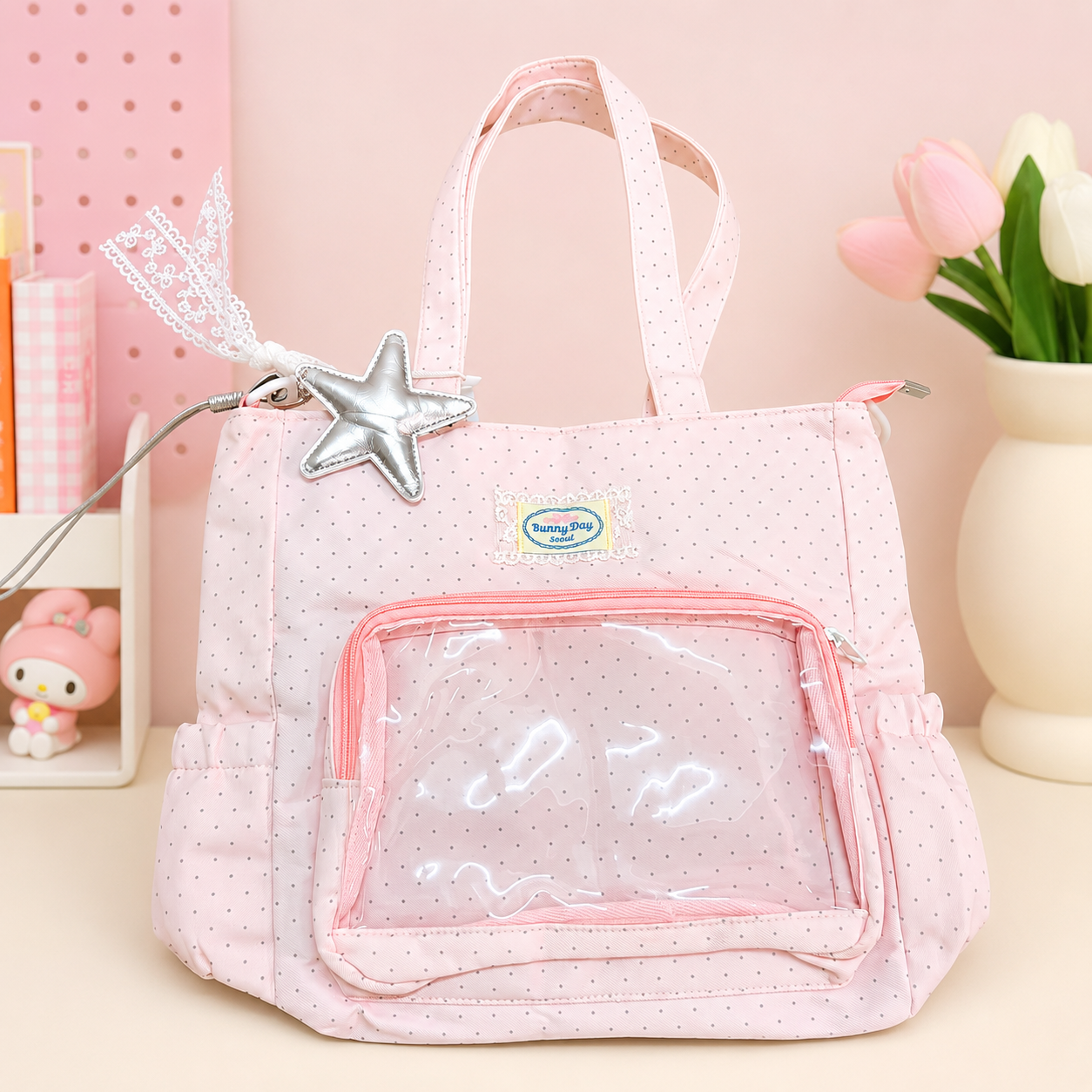 Pinteresty Tote Bag With Charm