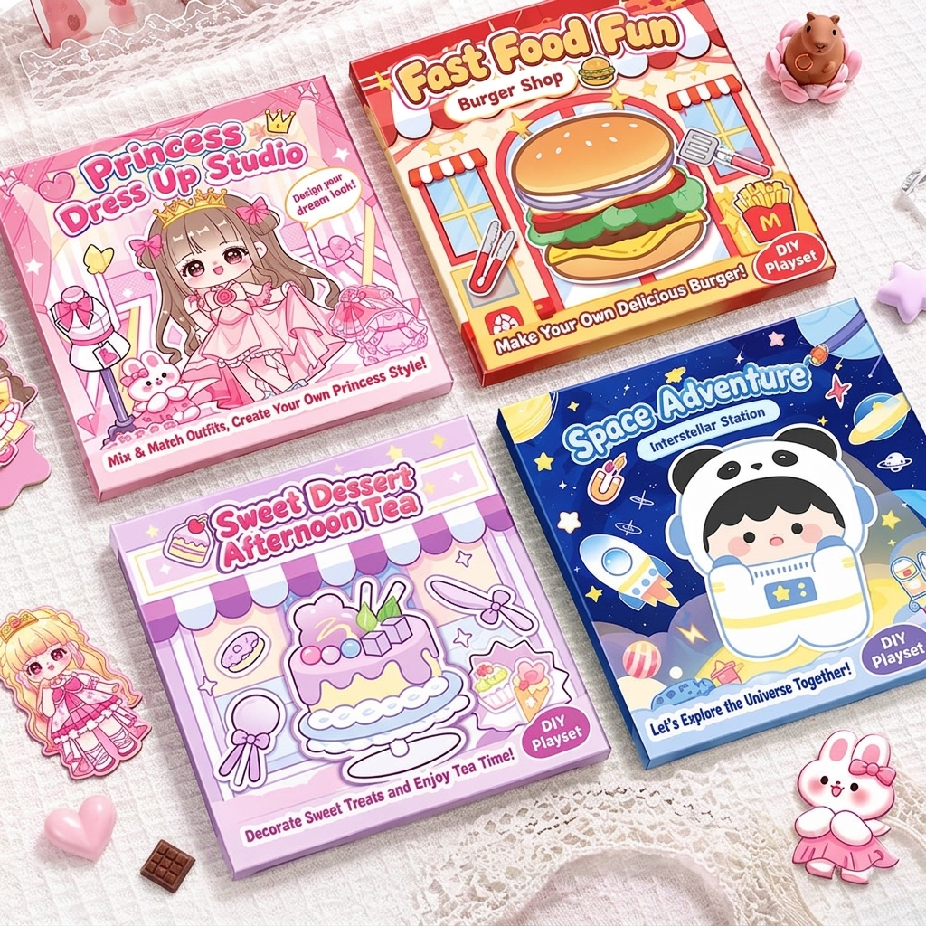 Kawaii Magnetic Story-Sticker Book