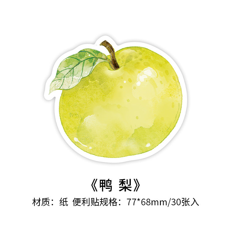 Watercolor Fruits Sticky Note