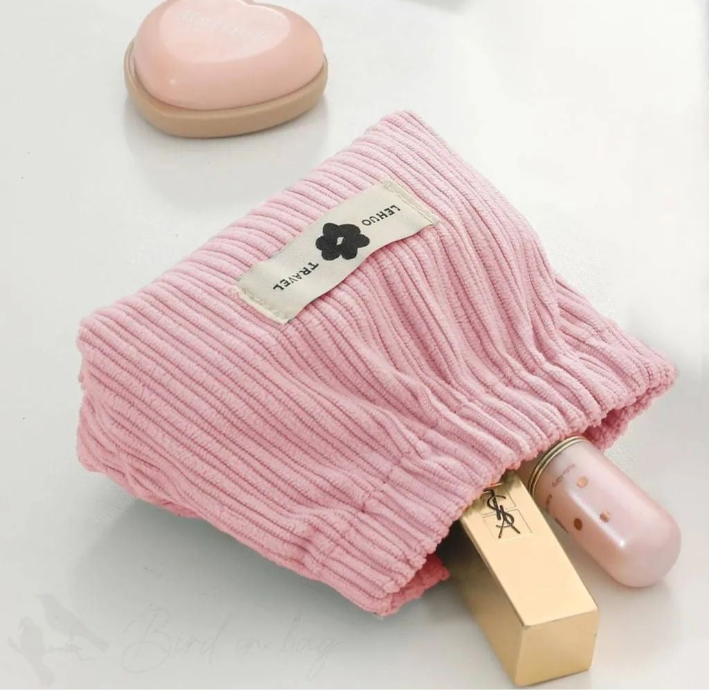 Corduroy Mini Makeup Bag