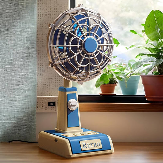 Retro Mini Table Fan