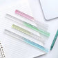 Glass Curved Crystal Ruler