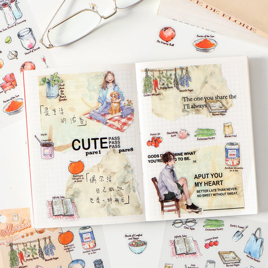 Cute Market Haul Stickers