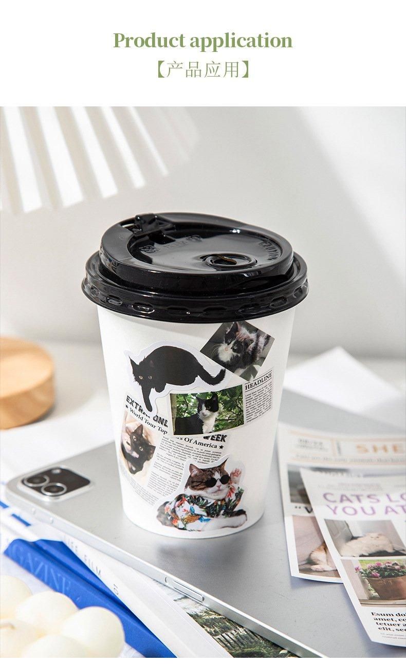 Cat Newspaper Deco Sticker