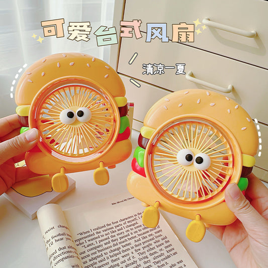 Burger Mini Desk Fan