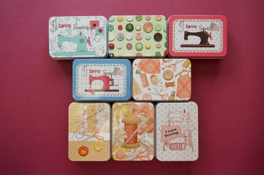 Metal Tin Box(Sewing theme)