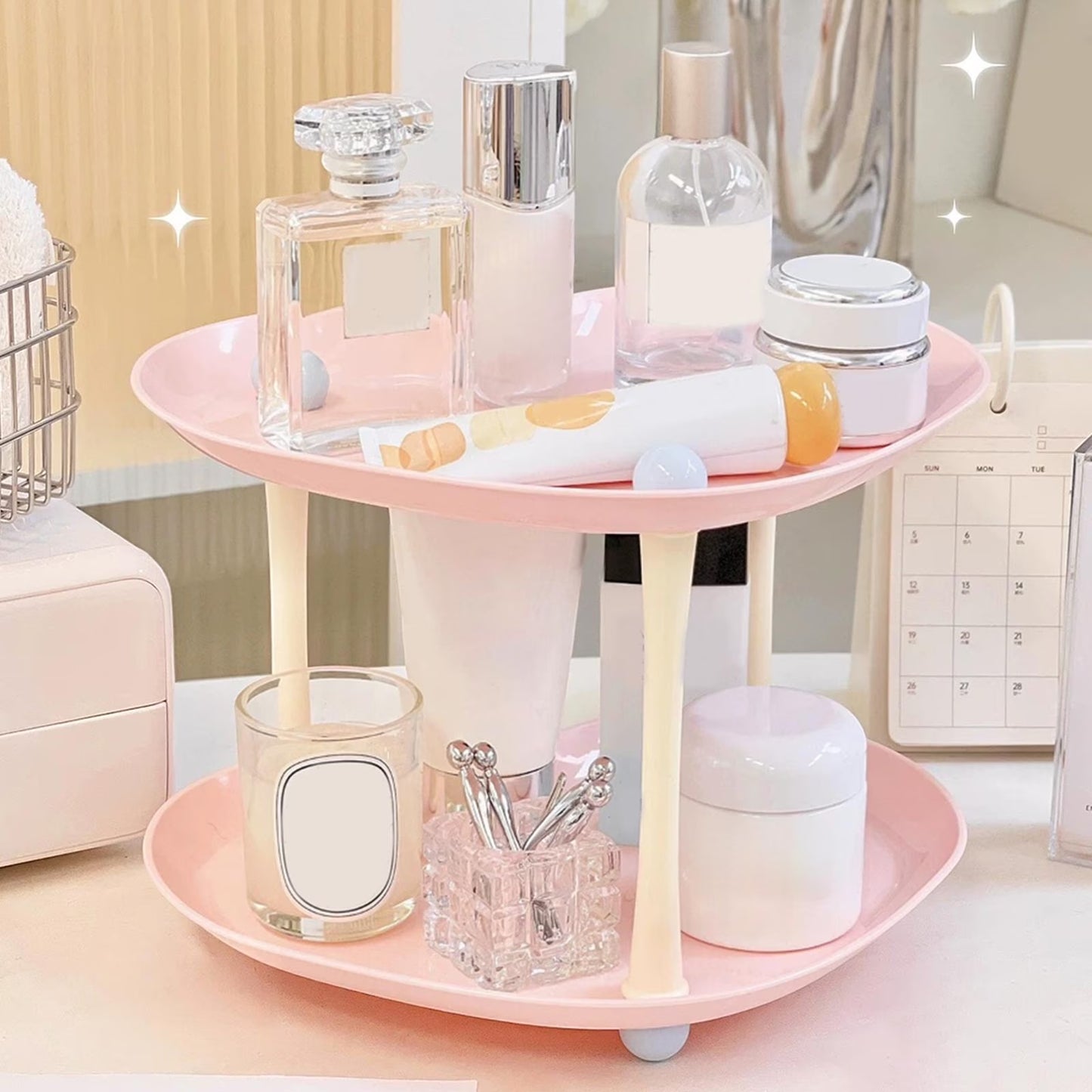 Heart Shape Two Tier Organizer